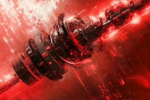 未来科技机械装置炫彩画面