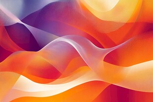 绚丽动感色彩抽象波浪图