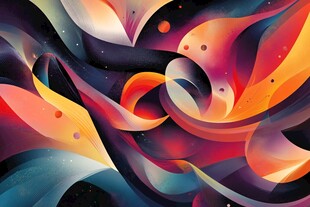 梦幻绚丽抽象流体艺术图