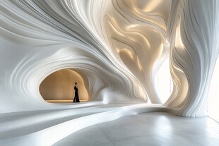 未来感流动艺术空间