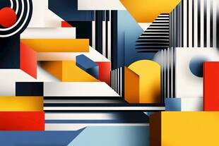 几何抽象艺术图形