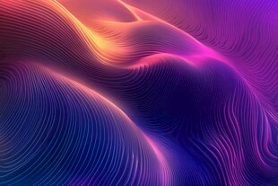 梦幻炫彩波浪纹理背景