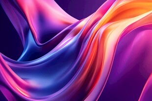 绚丽流动色彩抽象背景图
