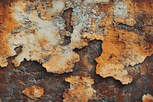 斑驳锈迹的金属表面纹理