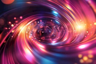 绚丽梦幻的光影漩涡特效