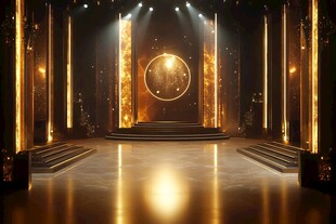 璀璨华丽的舞台场景