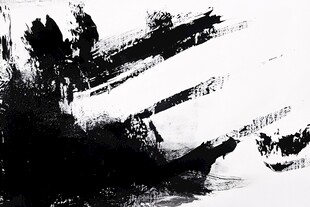 水墨笔触抽象艺术画面