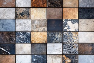 多样瓷砖纹理拼接展示