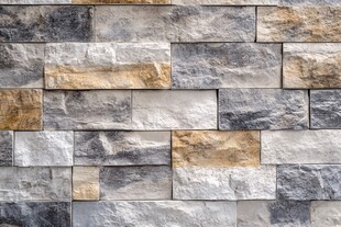 石砌墙面纹理特写