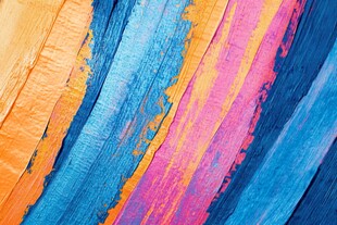 多彩笔触纹理艺术画面