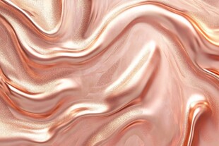 玫瑰金色流动质感纹理
