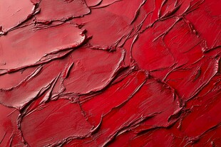 红色肌理质感艺术涂料表面