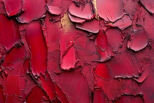 剥落的红色漆面纹理