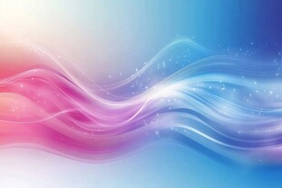 梦幻彩色波浪背景图