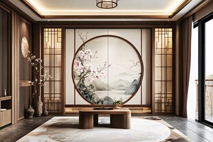 中式雅致客厅 古典韵味浓