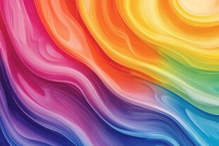 梦幻绚丽彩色流体背景