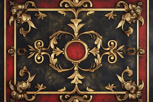 欧式古典奢华花纹装饰图