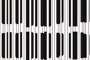 黑白钢琴键特写