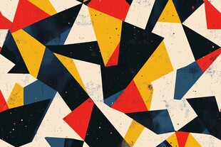 几何抽象多彩图案背景