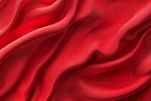红色丝绸质感背景图