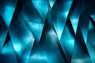 蓝色几何金属质感背景
