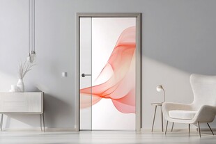 简约居室中的艺术玻璃门