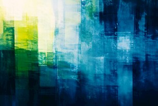 抽象多彩几何色块艺术画