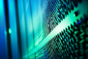 科技感服务器内部细节特写