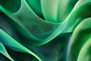 绿色灵动网状织物纹理