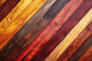 多彩拼接木地板纹理特写