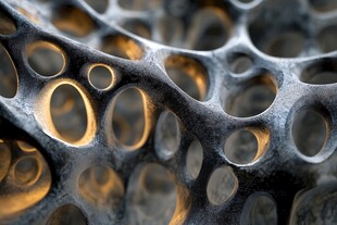 金属蜂窝结构特写