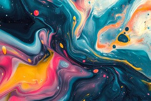 梦幻流体艺术色彩图案