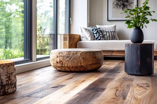 自然风客厅 木质元素装饰