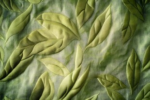 绿色叶子纹理布料图案