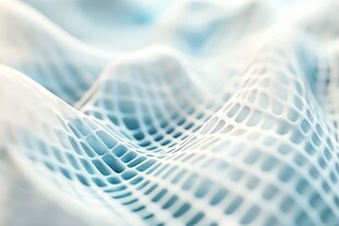 梦幻蓝色网格纹理背景图