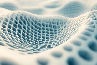 三维网格结构抽象艺术图