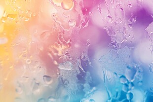 梦幻多彩水滴背景图