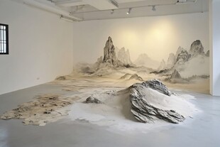 室内山水艺术装置展示