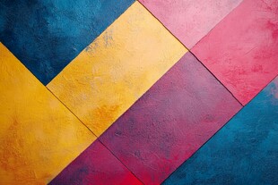 多彩几何拼接墙面纹理