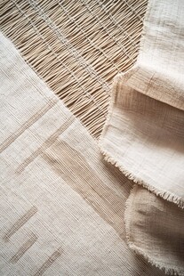 素色织物纹理特写