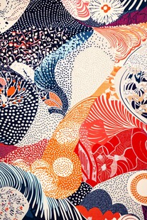 多彩抽象图案艺术纹理