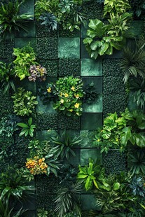 绿植墙 自然生机的立体景观