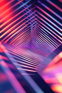 炫彩线条构成的梦幻空间