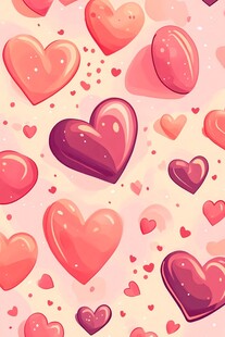 浪漫爱心图案背景