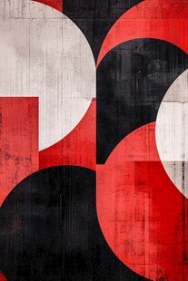 几何色块抽象艺术背景图