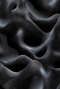 黑色粒子波浪抽象纹理背景