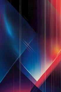 炫彩几何线条科技风背景