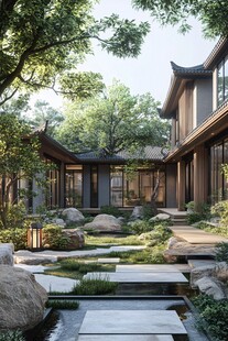 中式庭院 自然与建筑的融合