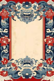 中式传统花纹边框图案