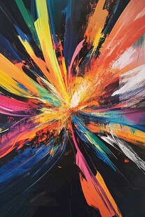 绚丽多彩的抽象爆炸艺术